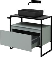 Тумба под раковину Allen Brau Priority 80 1.31002.PWM Папирус матовый — фото 13, Тумбы под раковину