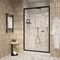 Товар: Душевая дверь Ceruttispa Gloria D120B профиль Черный стекло прозрачное - фото 7 Душевая дверь Ceruttispa Gloria D120B профиль Черный стекло прозрачное — фото 7, Раздвижные душевые двери