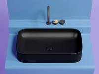 Раковина-чаша Ceramicanova Element 71 CN6054MB Черная матовая — фото 5, Раковины накладные