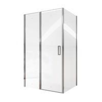 Душевой уголок Ceruttispa Victoria 120x90 7742 профиль Хром стекло прозрачное — фото 1, Прямоугольные душевые уголки