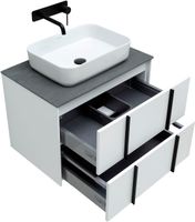 Тумба под раковину Allen Brau Reality 70 1.32004.WM подвесная Белая матовая — фото 5, Тумбы под раковину