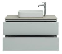 Тумба под раковину Allen Brau Infinity 100 1.21003.PWM подвесная Папирус матовый — фото 8, Тумбы под раковину