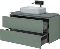 Товар: Тумба под раковину Allen Brau Infinity 100 1.21003.CGM подвесная Олива матовая - фото 9 Тумба под раковину Allen Brau Infinity 100 1.21003.CGM подвесная Олива матовая — фото 9, Тумбы под раковину