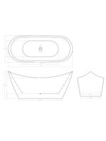 Акриловая ванна Ceruttispa Nemi170II 170x74 СТ10506 без гидромассажа — фото 11, Акриловые ванны