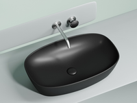 Раковина-чаша Ceramicanova Element 60 CN6049MB Черная матовая — фото 5, Раковины накладные