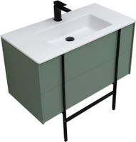 Тумба под раковину Allen Brau Reality 90 1.32006.CGM подвесная Олива матовая — фото 34, Тумбы под раковину