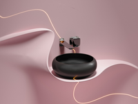 Раковина-чаша Ceramicanova Element 36 CN6050MB Черная матовая — фото 8, Раковины накладные