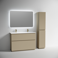 Тумба напольная SANCOS Folk Floor 1190х445х850, c двумя ящиками оснащенными доводчиками, Капучино, арт.FL120FCP — фото 4, Тумбы под раковину