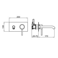 Смеситель для раковины Webert Elio арт-EL830606564 — фото 2, Смесители для раковины