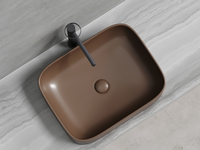 Раковина-чаша Ceramicanova Element 51 Темно-коричневая матовая арт-CN6052MDB — фото 5, Раковины накладные