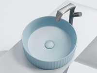 Раковина-чаша Ceramicanova Element 36 CN6057ML Голубая матовая — фото 12, Раковины накладные