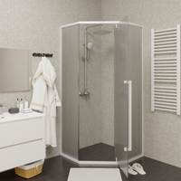 Товар: Душевой уголок Ceruttispa 90x90 C3AWD профиль Белый стекло рифленое - фото 11 Душевой уголок Ceruttispa 90x90 C3AWD профиль Белый стекло рифленое — фото 11, Душевые уголки трапеция