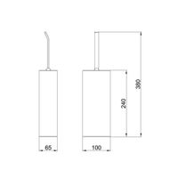 Товар: Ершик для унитаза Webert Aria , хром арт-AI501302015 - фото 2 Ершик для унитаза Webert Aria , хром арт-AI501302015 — фото 2, Ершики для унитаза