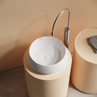 Раковина CERAMICANOVA Maya накладная круглая 400x400x140 белый арт-CN12004 — фото 6, Раковины накладные