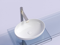 Раковина-чаша Ceramicanova Element 50 CN6056 Белая глянцевая — фото 4, Раковины накладные