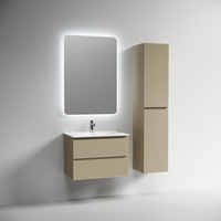 Тумба подвесная SANCOS Folk 690х445х500, c двумя ящиками оснащенными доводчиками, Капучино, арт.FL70CP — фото 3, Тумбы под раковину