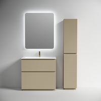 Товар: Тумба напольная SANCOS Folk Floor 890х445х850, c двумя ящиками оснащенными доводчиками, Капучино, арт.FL90FCP - фото 6 Тумба напольная SANCOS Folk Floor 890х445х850, c двумя ящиками оснащенными доводчиками, Капучино, арт.FL90FCP — фото 6, Комоды и тумбы для ванной комнаты