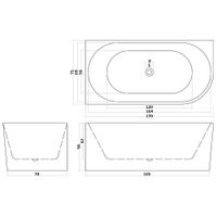 Акриловая ванна Ceruttispa Ami 170x75 L СT10090 без гидромассажа — фото 11, Акриловые ванны