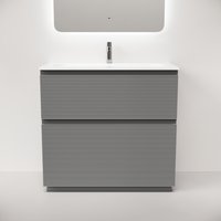 Тумба напольная SANCOS Folk Floor 890х445х850, c двумя ящиками оснащенными доводчиками, Ergraut soft, арт. арт-FL90FES — фото 1, Тумбы под раковину