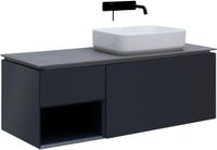 Тумба под раковину Allen Brau Infinity 120 R 1.21008.AM подвесная Антрацит матовый — фото 3, Тумбы под раковину