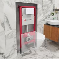 Пневматическая система инсталляции для подвесного унитаза 4 в 1 Terminus, с клавишей арт-33iP50х112R — фото 3, Инсталляции для унитазов