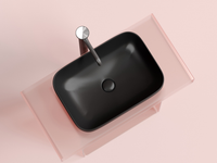 Раковина-чаша Ceramicanova Element 50 CN6055MB Черная матовая — фото 5, Раковины накладные