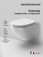 Унитаз Ceramicanova Metropol CN4002 подвесной с сиденьем Микролифт — фото 22, Подвесные унитазы