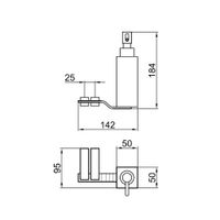 Дозатор жидкого мыла Webert Wolo , хром арт-WO500201015 — фото 2, Дозаторы