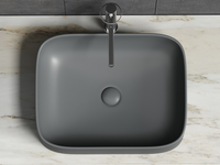 Раковина-чаша Ceramicanova Element 51 CN6052MDH Темный антрацит матовый — фото 19, Раковины накладные