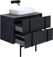 Тумба под раковину Allen Brau Reality 80 1.32005.AM подвесная Антрацит матовый — фото 40, Тумбы под раковину