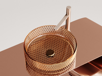 Раковина-чаша Ceramicanova Cristal 36 CN6058 Бежевая — фото 4, Раковины накладные