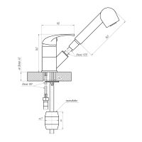 Смеситель для кухни Сантаком stOMEGA 6002-79, хром — фото 2, Смесители для кухни