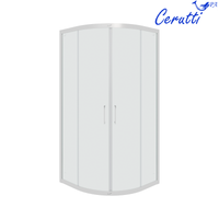 Товар: Душевой уголок Ceruttispa Viva 100х100 7706 профиль Хром стекло прозрачное - фото 4 Душевой уголок Ceruttispa Viva 100х100 7706 профиль Хром стекло прозрачное — фото 4, Душевые уголки четверть круга