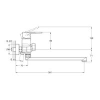 Смеситель для ванны G.Lauf ZIG7-A166, хром — фото 2, Смеситель для ванны