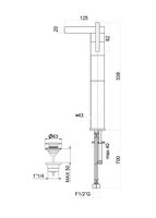 Смеситель для раковины Fiore XS , хром арт-71CR7704 — фото 2, Смесители для раковины
