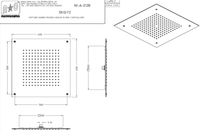 Верхний душ Graffio KINGS , белый арт-KI412BIO — фото 2, Верхние души