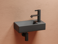 Раковина Ceramicanova Element 41 L CN6051LMDH Темный антрацит матовый — фото 4, Мини-раковины