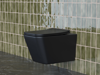 Унитаз Ceramicanova Metric CN3007MB подвесной Черный матовый с сиденьем Микролифт — фото 3, Подвесные унитазы