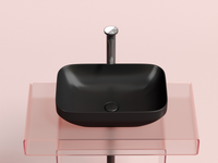 Раковина-чаша Ceramicanova Element 50 CN6055MB Черная матовая — фото 12, Раковины накладные