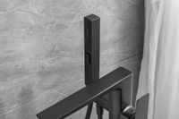 Смеситель для ванны Allen Brau Infinity 5.21009-31 Черный матовый — фото 21, Смесители напольные