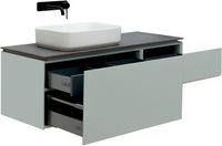 Тумба под раковину Allen Brau Infinity 120 L 1.21006.PWM подвесная Папирус матовый — фото 9, Тумбы под раковину