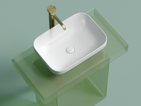 Раковина-чаша Ceramicanova Element 50 CN6055MW Белая матовая — фото 1, Раковины накладные