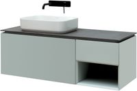 Тумба под раковину Allen Brau Infinity 120 L 1.21006.PWM подвесная Папирус матовый — фото 4, Тумбы под раковину