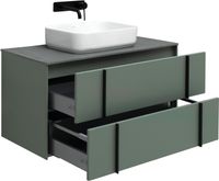Тумба под раковину Allen Brau Reality 100 1.32007.CGM подвесная Олива матовая — фото 47, Тумбы под раковину