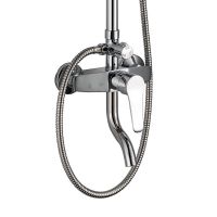 Душевая система Haiba , хром арт-HB2423 — фото 3, Душевые стойки