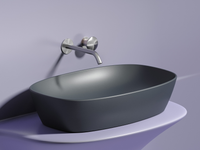 Раковина-чаша Ceramicanova Element 60 CN6049MDH Темный антрацит матовый — фото 13, Раковины накладные