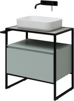 Тумба под раковину Allen Brau Priority 70 1.31001.PWM Папирус матовый — фото 9, Тумбы под раковину