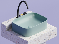 Раковина-чаша Ceramicanova Element 51 CN6052MLG Зеленая матовая — фото 20, Раковины накладные