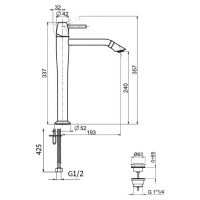 Товар: Смеситель для раковины Webert Opera moderna , черный арт-OE830402560 - фото 2 Смеситель для раковины Webert Opera moderna , черный арт-OE830402560 — фото 2, Смесители для раковины