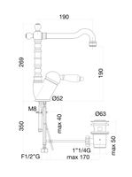 Товар: Смеситель для раковины Fiore IMPERIAL BLACK , хром/золото арт-89CO2245 - фото 2 Смеситель для раковины Fiore IMPERIAL BLACK , хром/золото арт-89CO2245 — фото 2, Смесители для раковины